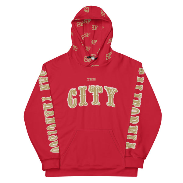 The City/SF Niner Gold Edition - Unisex Red Hoodie