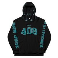 The 408/CA San Jose edition - Unisex Black Hoodie